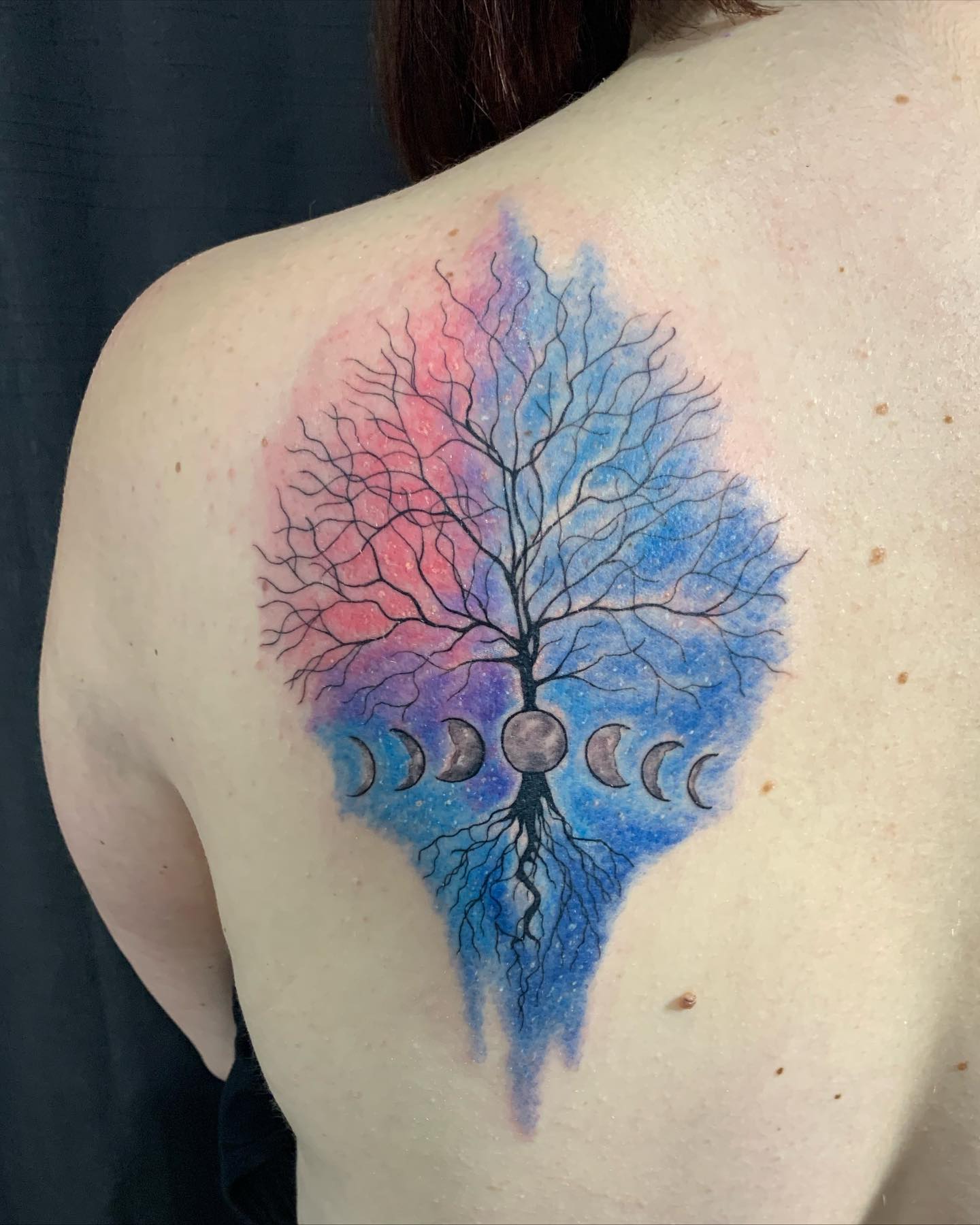 Ideas de tatuajes de árbol de la vida coloridos