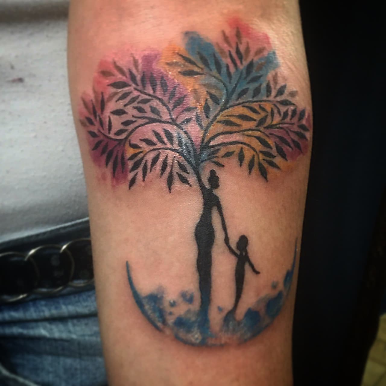 Tatuaje del árbol de la vida femenino