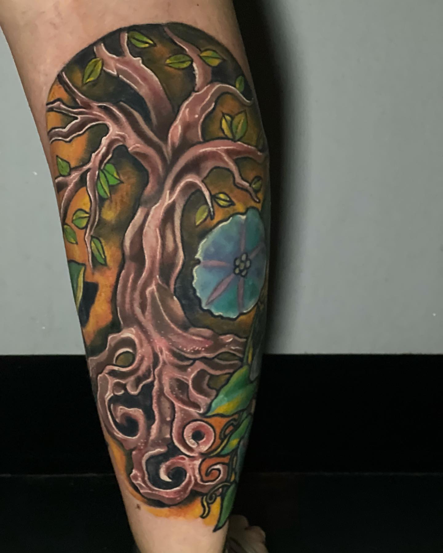 Tatuaje realista del Árbol de la Vida