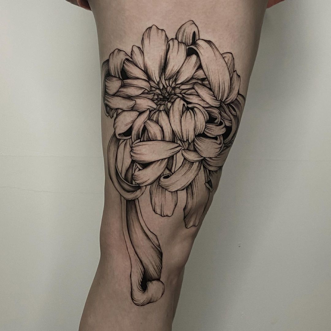 Tatuajes de Crisantemos: 35 diseños recién hechos en HD