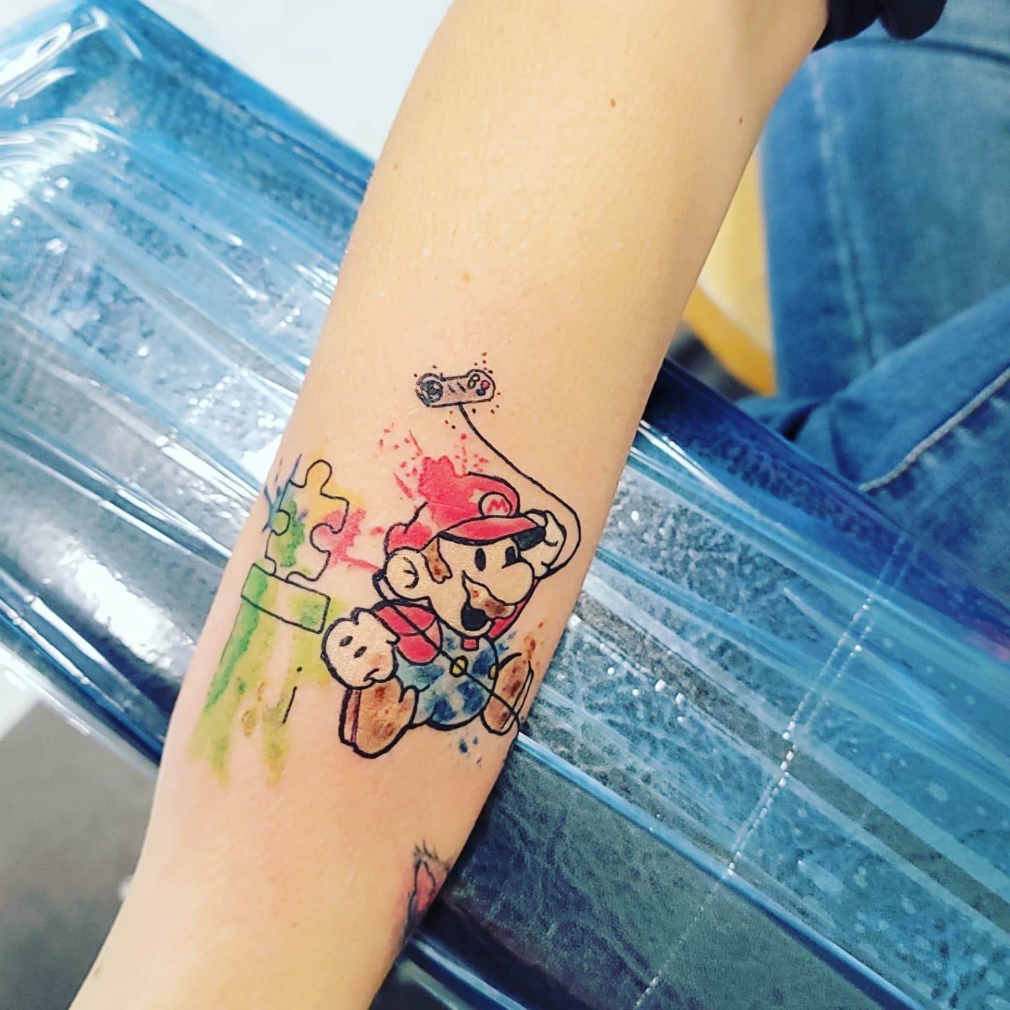 Super Mario Autismo Tatuaje