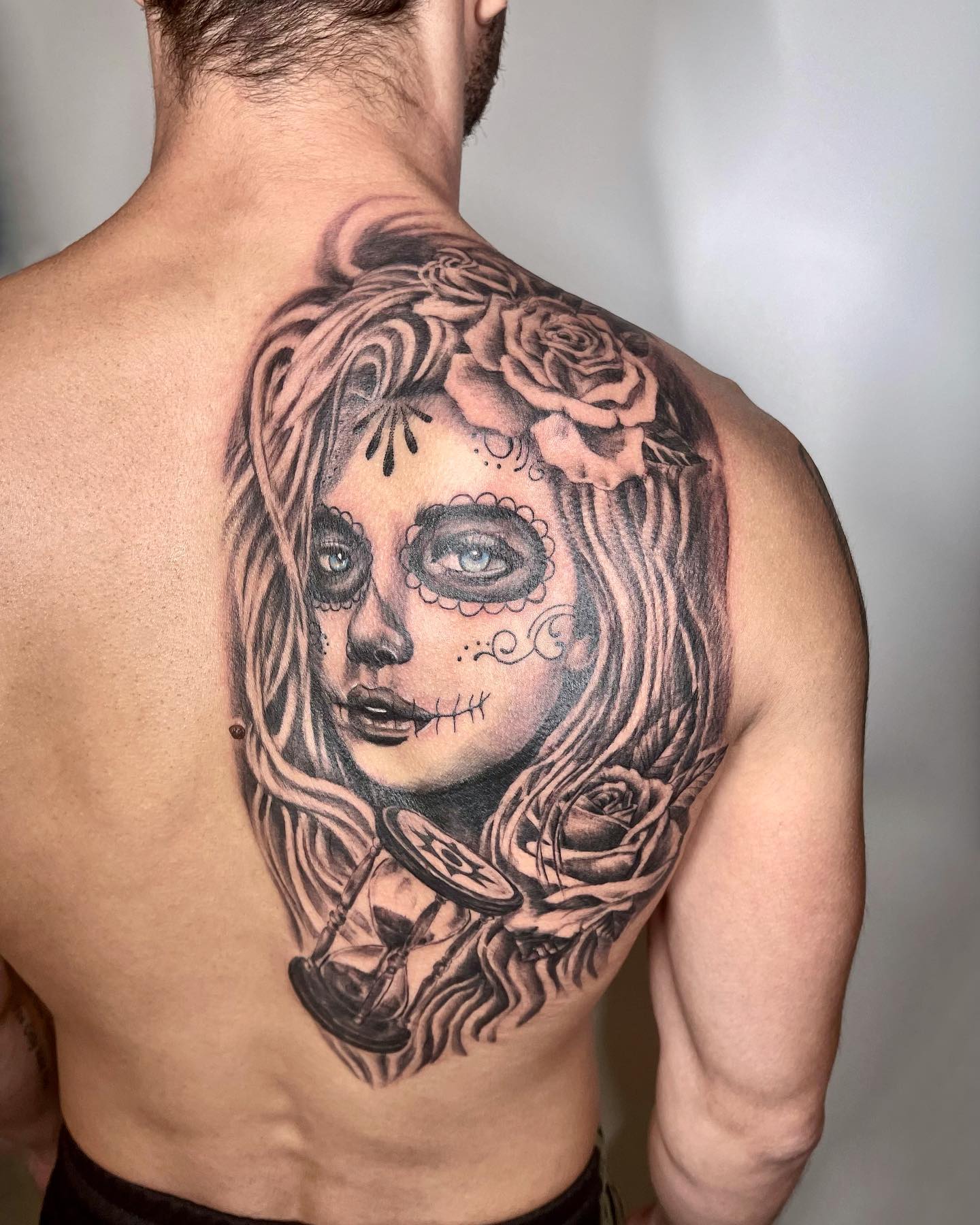 Diseño de tatuaje de Santa Muerte