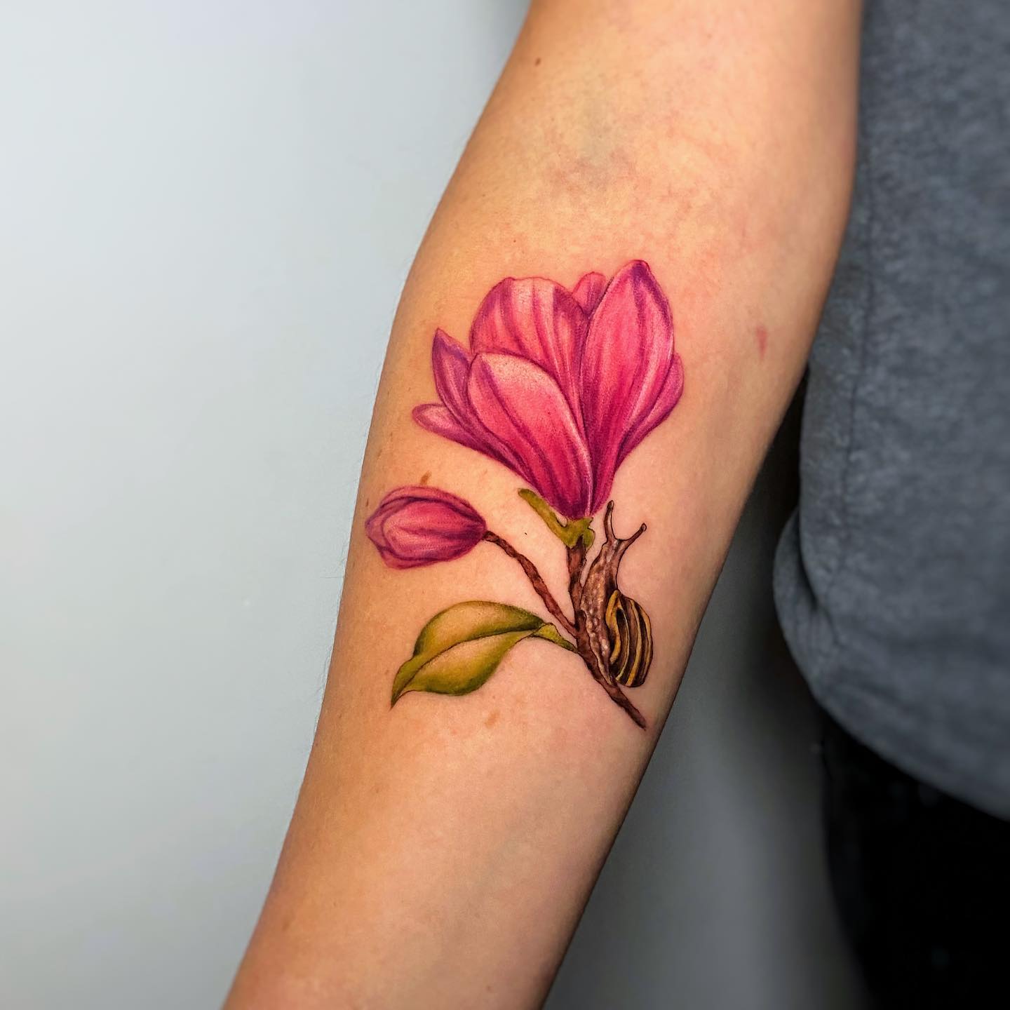 Tatuaje de Lirio Rosa Fabuloso