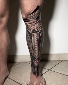 Tatuaje samoano negro